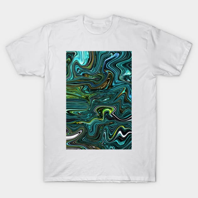 Green Swirl T-Shirt by bandsnthings